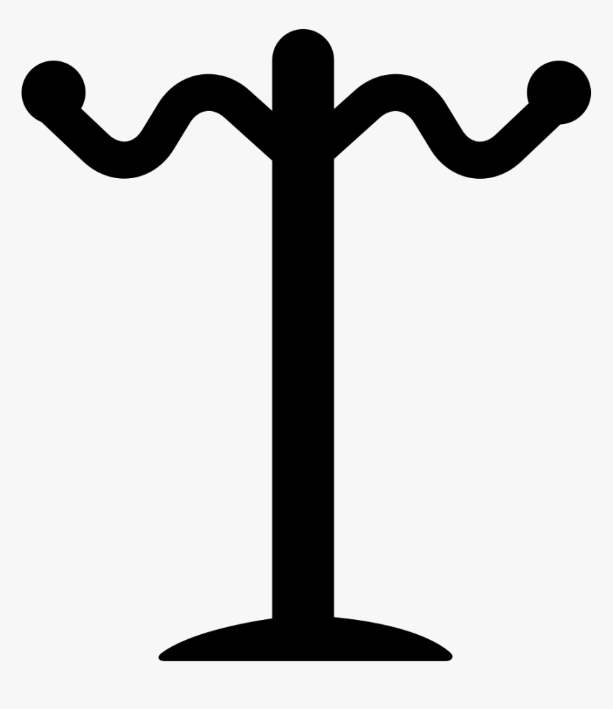 Rack Of Tall Thin Shape For Hanging Clothes - Perchero Icon, HD Png Download