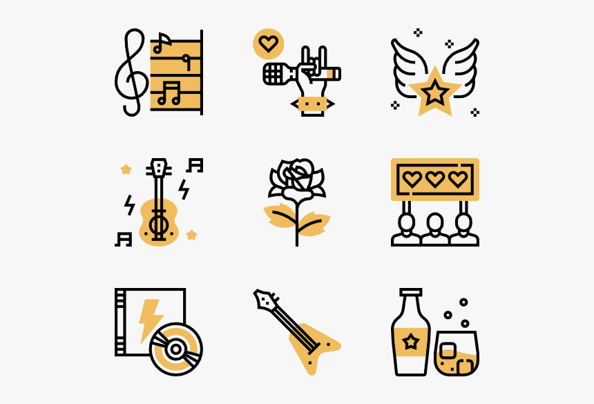 Rock And Roll - Film Icon Design, HD Png Download