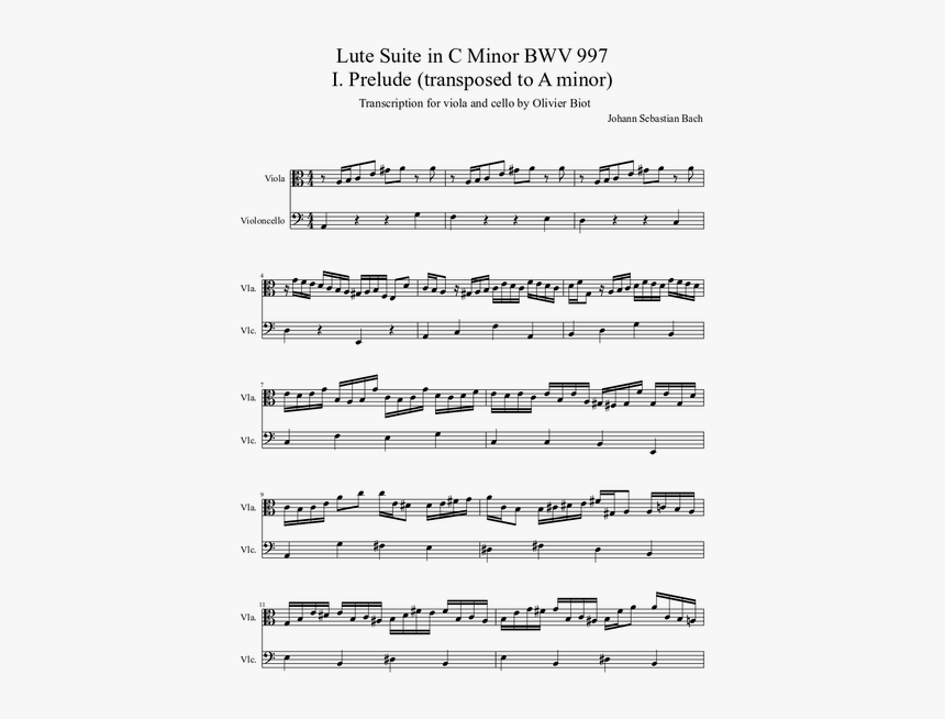 Bach 997 Prelude Pdf, HD Png Download