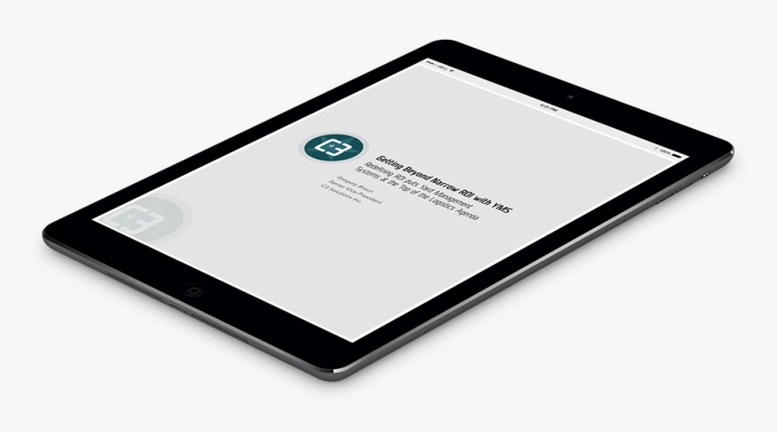 C3solutions Tablet Getting Beyond Narrow Roi With Yms - Isometric Mockup Ipad Png, Transparent Png