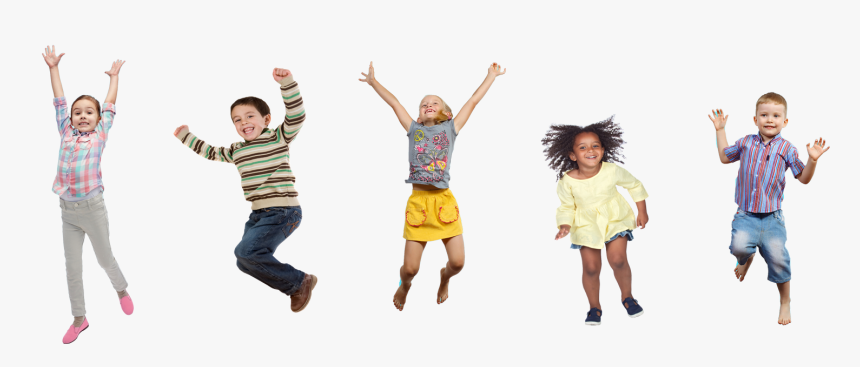 With Kids,exercise,jumping Jack,costume,play - Kids Jumping Png, Transparent Png