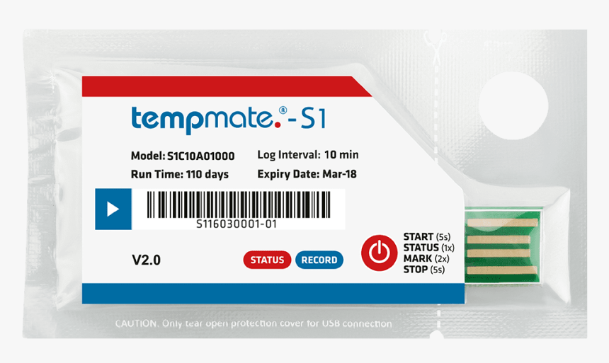 Tempmate S1 Data Logger, HD Png Download