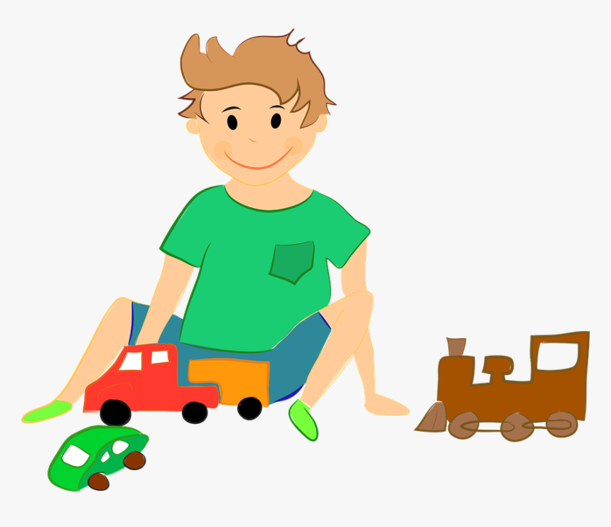 Kids Playing Toys Clip Art