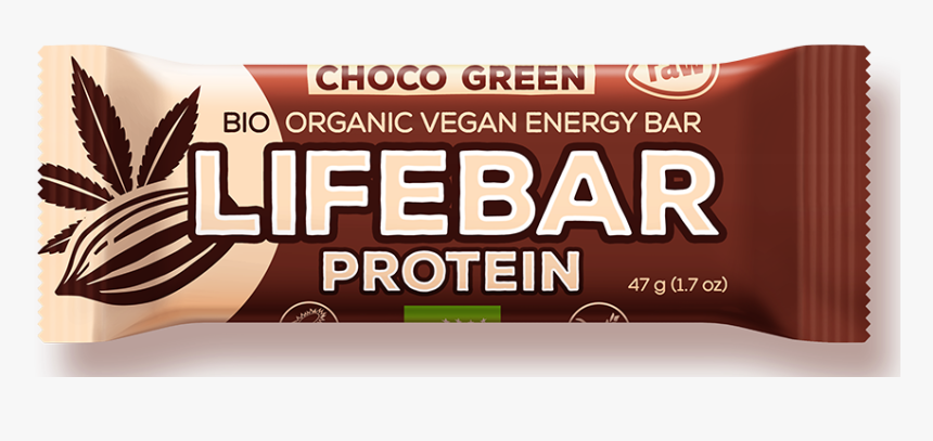 Raw Energy Choco Green Lifebar Protein - Chocolate, HD Png Download
