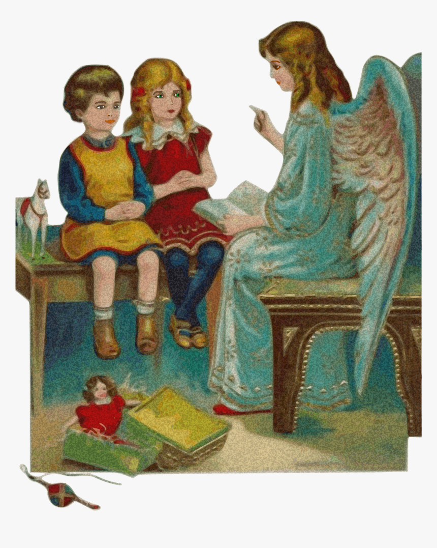 Anjos Com Crianças Png, Transparent Png