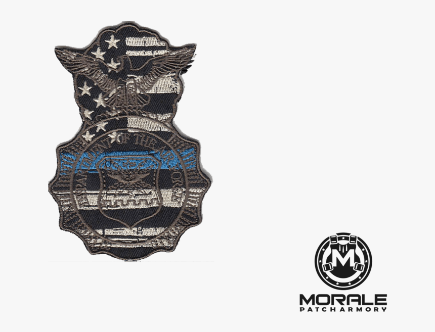 Usaf Security Forces Thin Blue Line Badge Grey - United States Air Force Security Forces, HD Png Download
