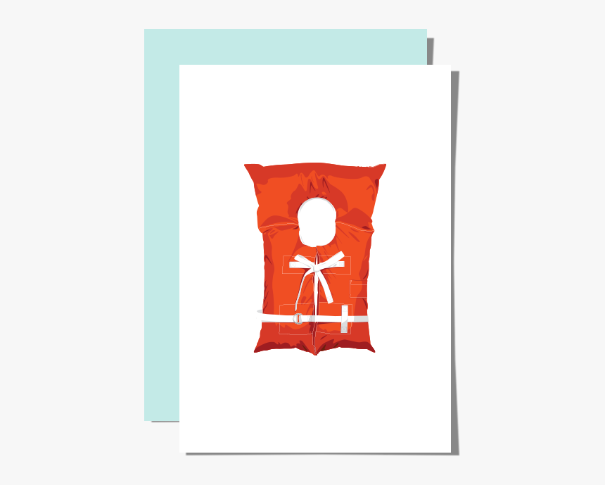 Life Jacket Greeting Cards - Greeting Card, HD Png Download