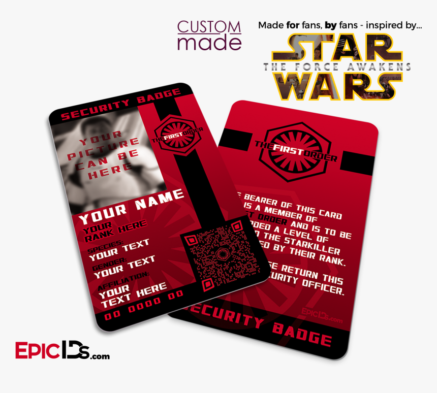 Star Wars Tfa Inspired - Star Wars First Order Id Hux, HD Png Download