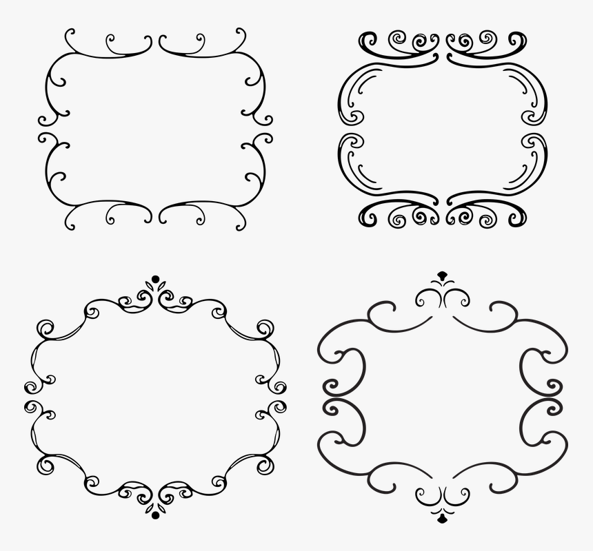 Frame, Vintage, Retro, Decor, Design, Decorative - Decorative Line Circle, HD Png Download