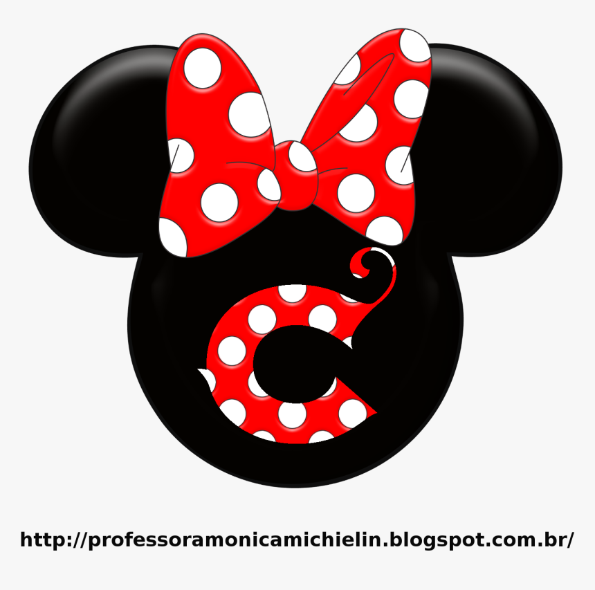 Alphabets By Mônica Michielin - Minnie Mouse Ears Png, Transparent Png