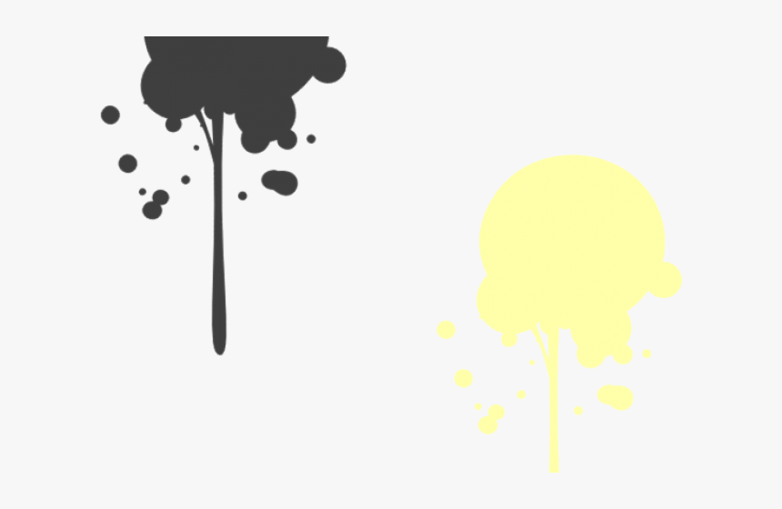 Splatter Clipart Paint Drip - Green Paint Splatter, HD Png Download