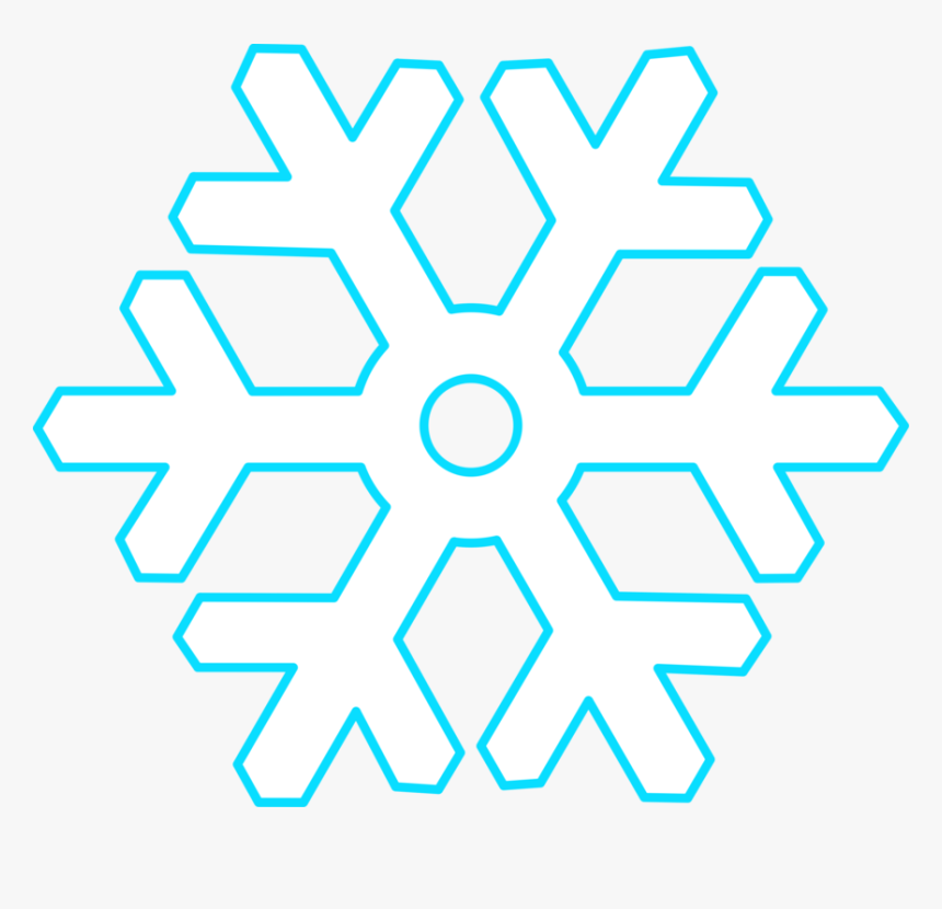 Blue,angle,symmetry - Snowflake Art Clip, HD Png Download