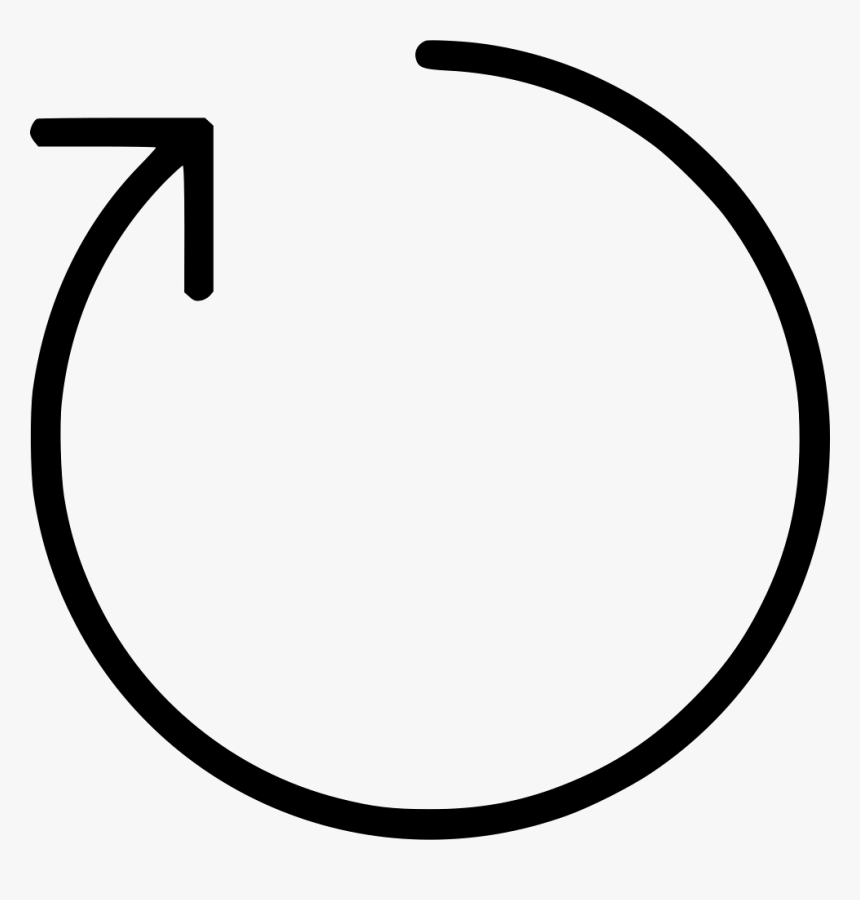 Transparent White Arrow Icon Png - Rotate Png, Png Download