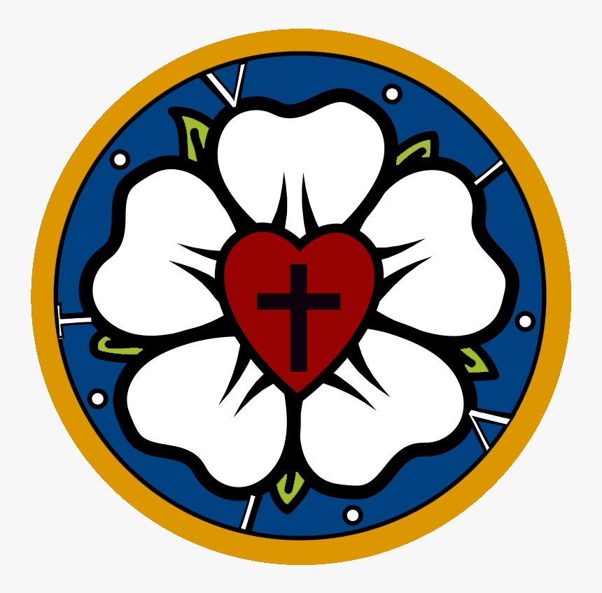 Rosa Luterana O Sello De Martín Lutero - Luteránství Znak, HD Png Download
