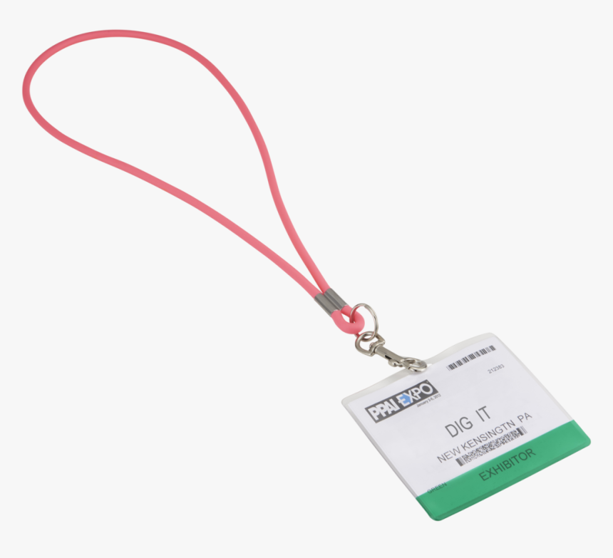 Lanyard Pink Nametag - Pendant, HD Png Download
