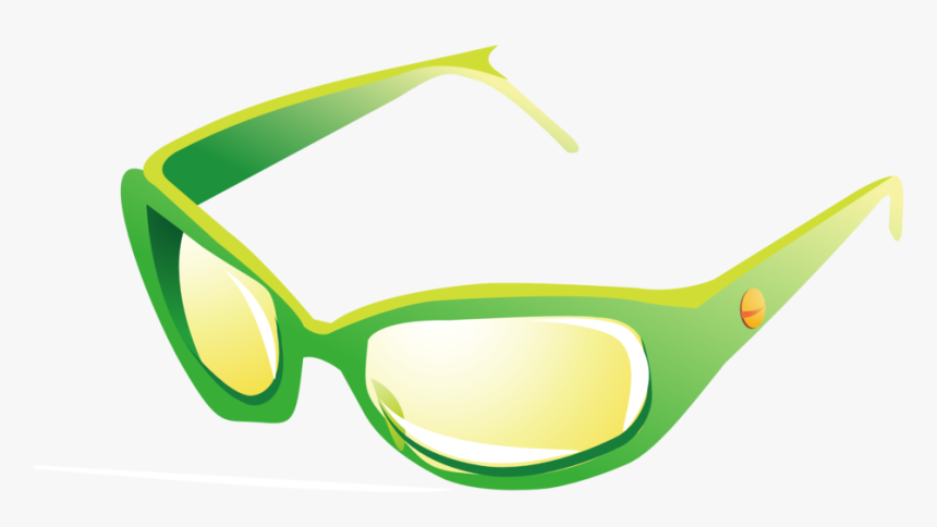 Glasses Vector Png - Зеленые Очки Пнг Без Фона Клип Арт, Transparent Png