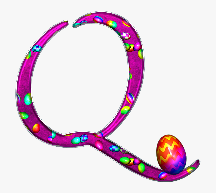 Alphabet, Letter, Initial, Easter, Background - Circle, HD Png Download