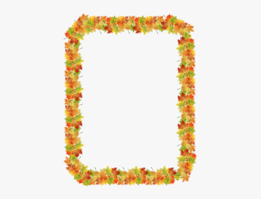Autumn Border - Fall Frame Border Clipart, HD Png Download