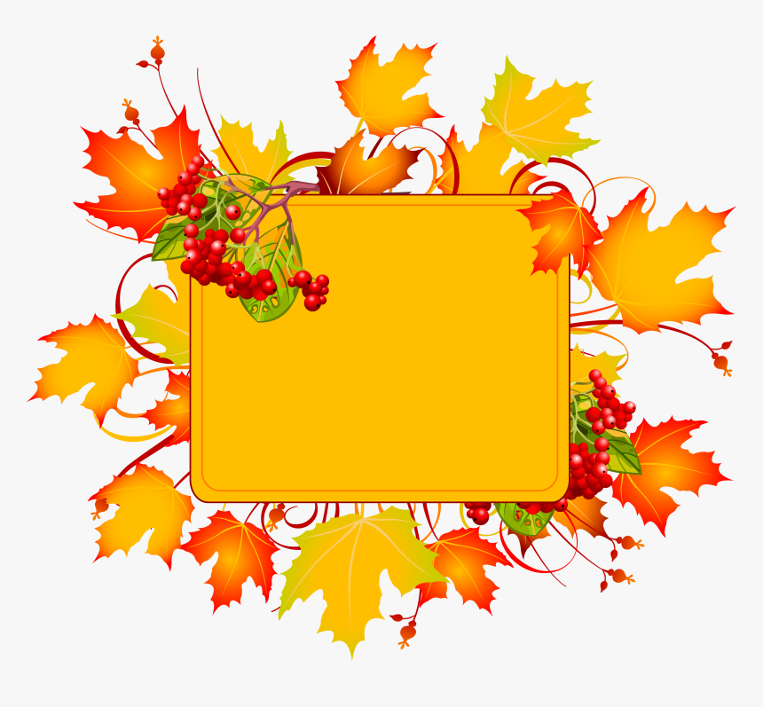 Autumn Vector Clipart , Png Download - Thank You Clip Art Fall, Transparent Png