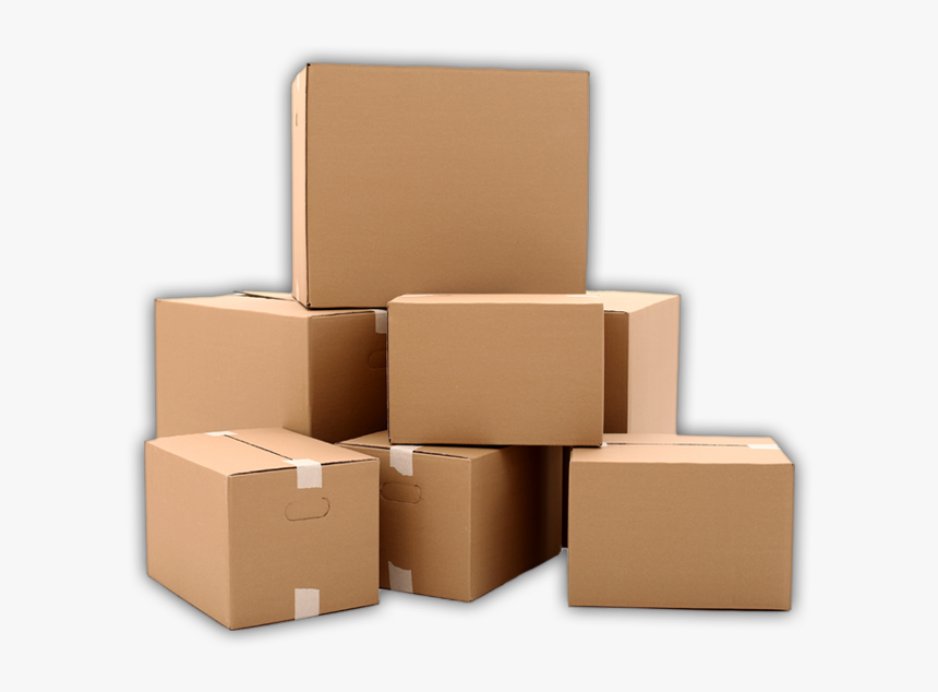 Packed Moving Boxes - Transparent Background Boxes Png, Png Download