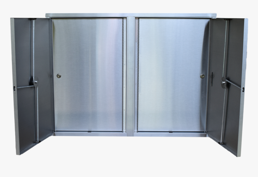 Large Twin Double Door Narcotic Cabinet With 8 Shelves, - Shower Door, HD Png Download