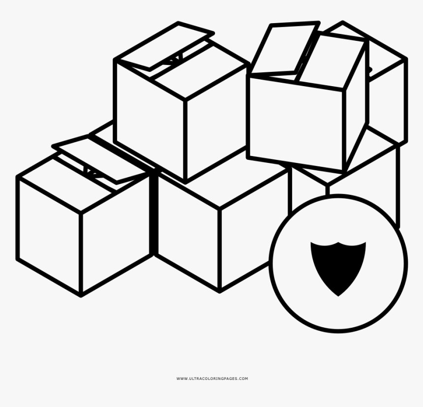 Moving Boxes Coloring Page - Slip Gauge Diagram, HD Png Download