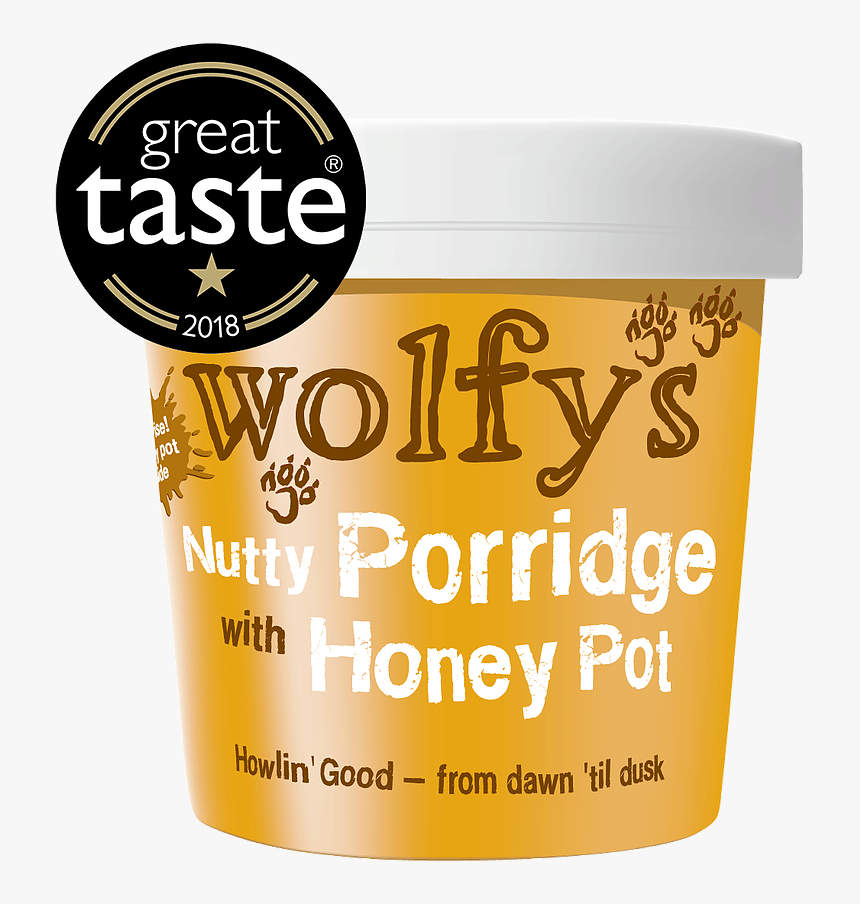 Wolfys Nutty Porridge With Honey Pot - Gelato, HD Png Download