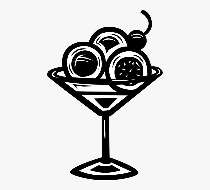 Vector Illustration Of Dessert Gelato Ice Cream In, HD Png Download