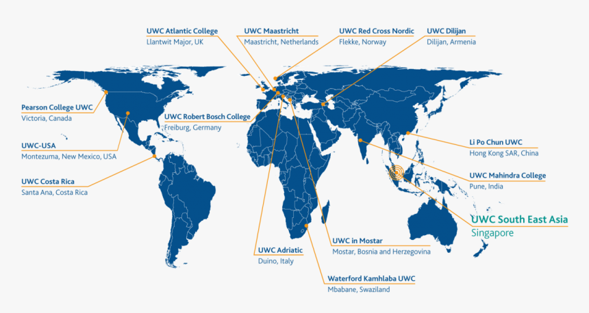 Uwc Around The World, HD Png Download