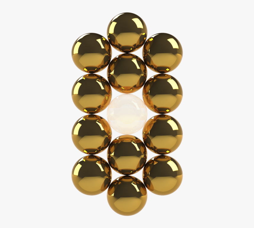 14 Golden Balls 2 Only Partly Present In 3d - Gemstone, HD Png Download