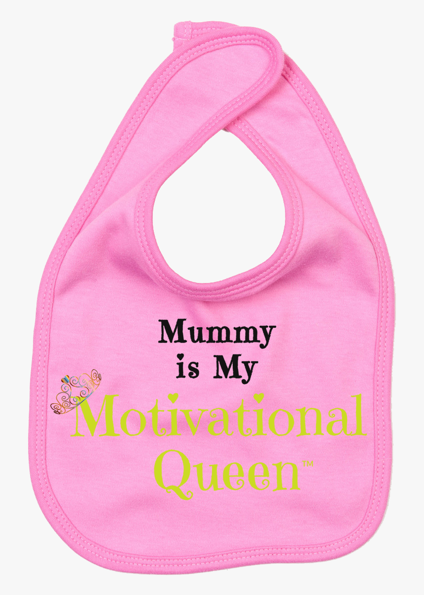 Motivational Queen Pink Baby Bib - Active Tank, HD Png Download