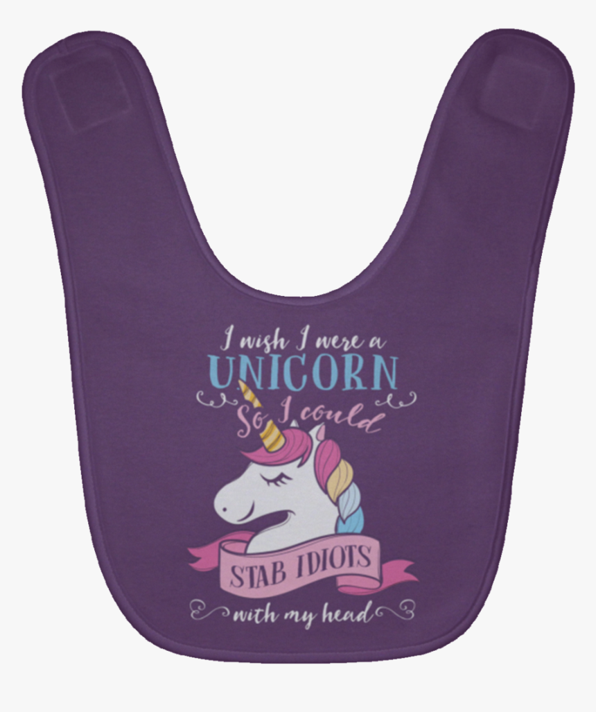I Wish I Were A Unicorn Baby Bibs - Unicorn, HD Png Download