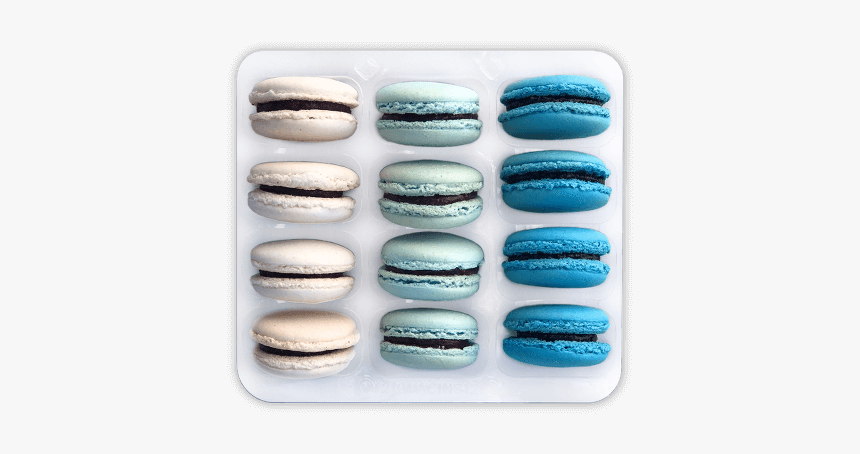 Blue Macarons 
 Data Image Id - Macaroon, HD Png Download