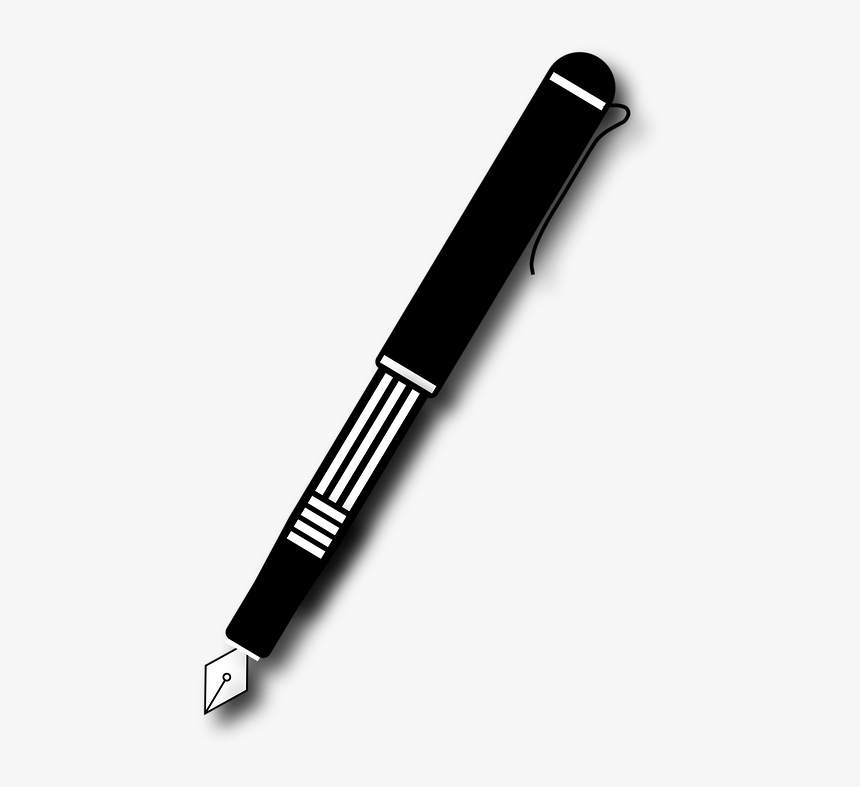 Pen Black And White Png - Black Vibrator Wand, Transparent Png