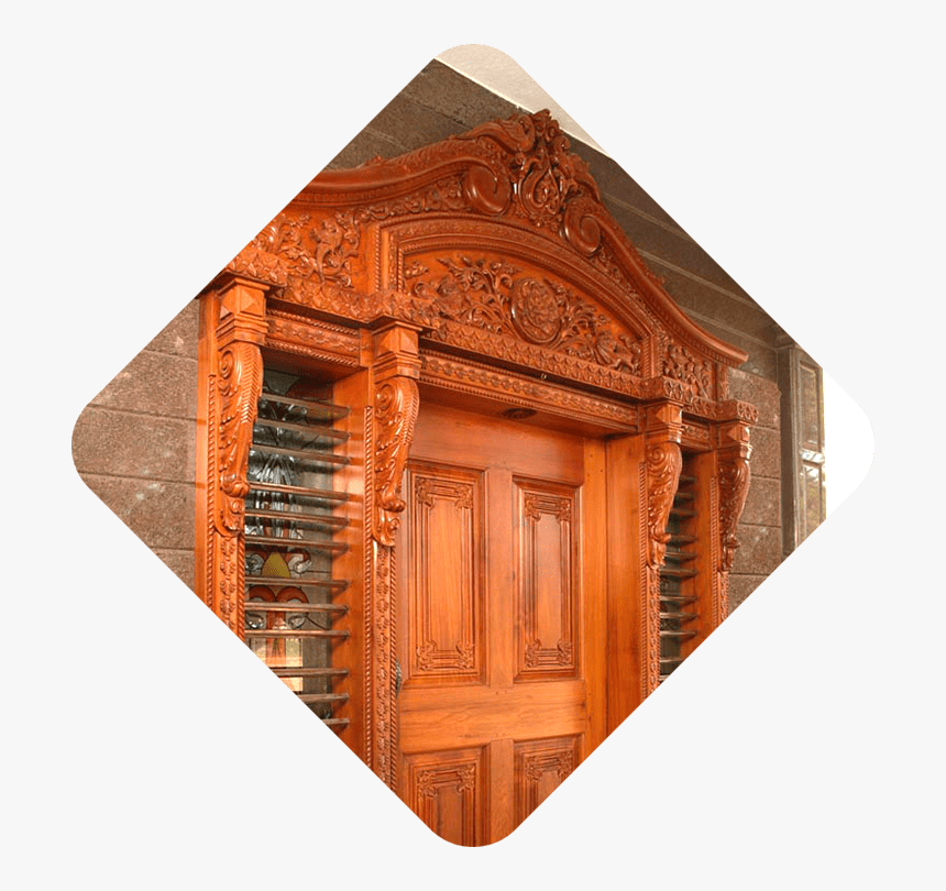 Teakwood Main Doors - Plywood, HD Png Download