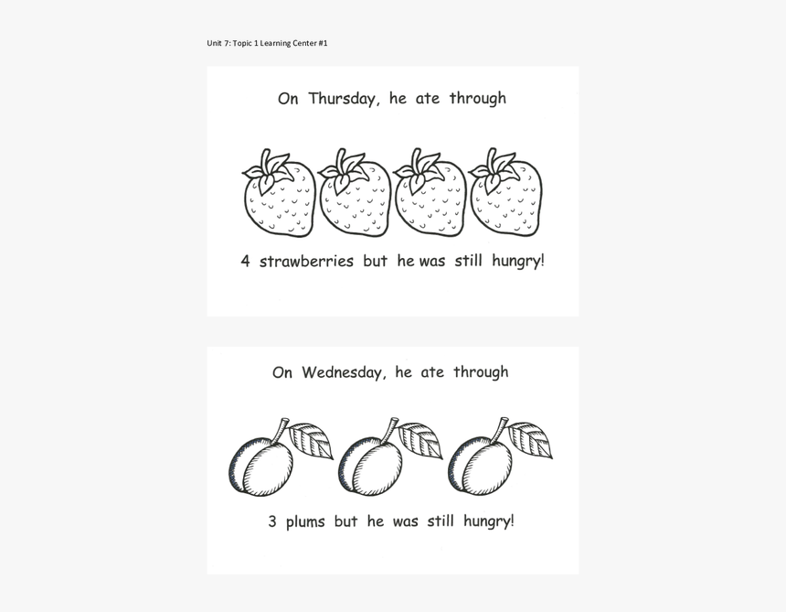Hungry Caterpillar Plum Png Black And White - Mcintosh, Transparent Png