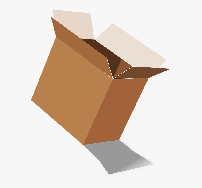 Box, Carton, Empty, Packaging, Cardboard, Container - Caja De Mudanza Png, Transparent Png