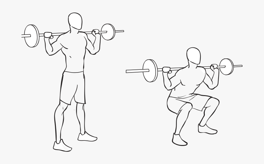 Squat , Png Download - Powerlifting, Transparent Png