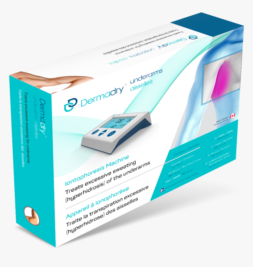 Dermadry Iontophoresis Machine Underarm - Hyperhidrosis, HD Png Download