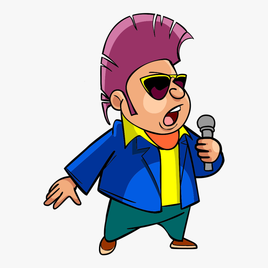 Singing Cartoon Png Men, Transparent Png