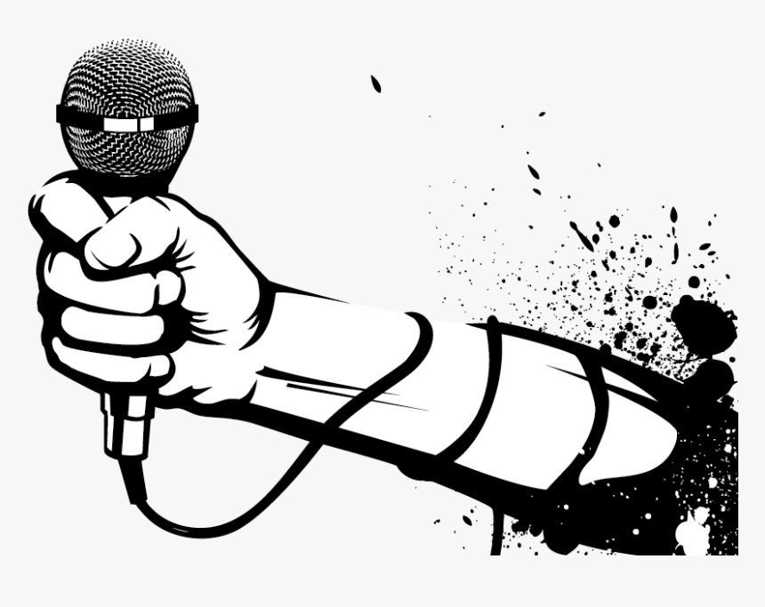 Hand Holding Microphone Png, Transparent Png