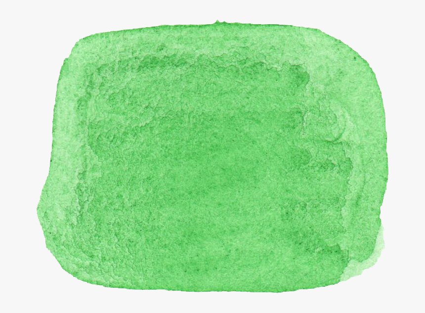 Green Watercolor Square Transparent, HD Png Download