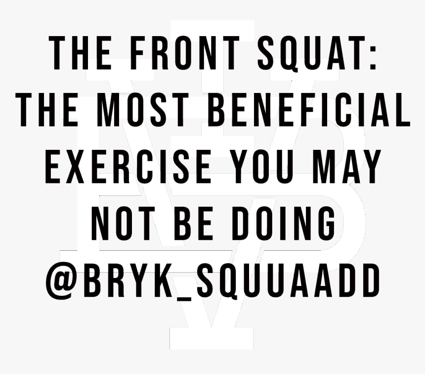 The Front Squat - Action Sports, HD Png Download