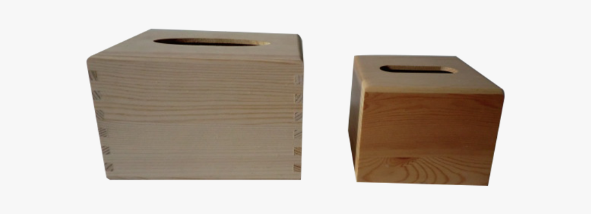 Empty Container Wood Tissue Paper Box Cover For Car - Plywood, HD Png Download