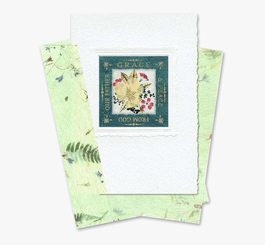 Green Square-framed Viola Scripture Card Image - Craft, HD Png Download