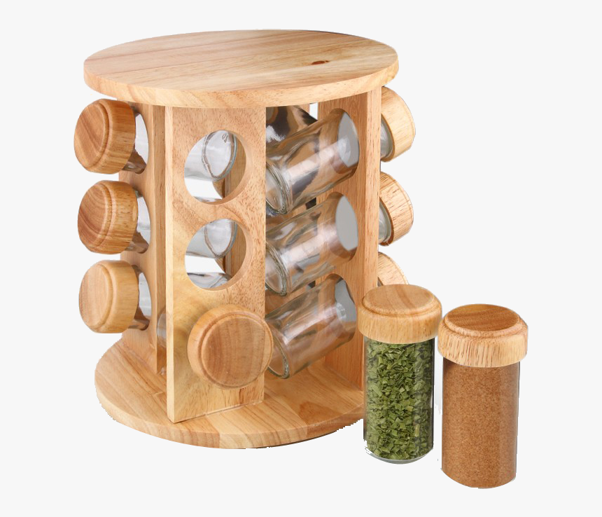 12 Piece Wood Spice Rack , Png Download - Porta Condimentos Madeira, Transparent Png