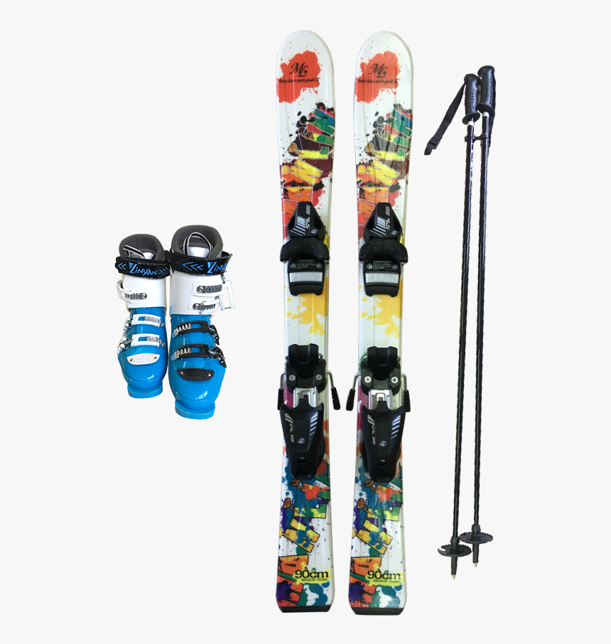 Wholesale Outdoor Skis Set With Ski Pole Ski Boot And - Ski Binding, HD Png Download