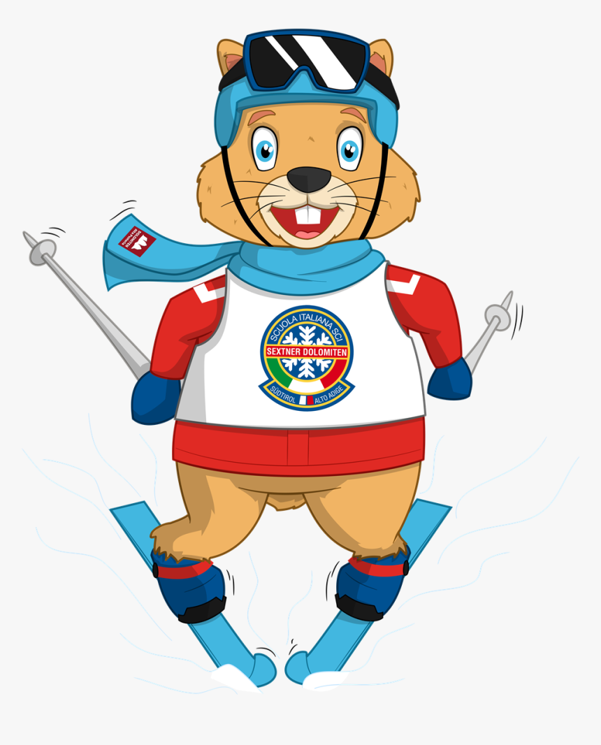 Transparent Skiing Clipart - Cartoon, HD Png Download