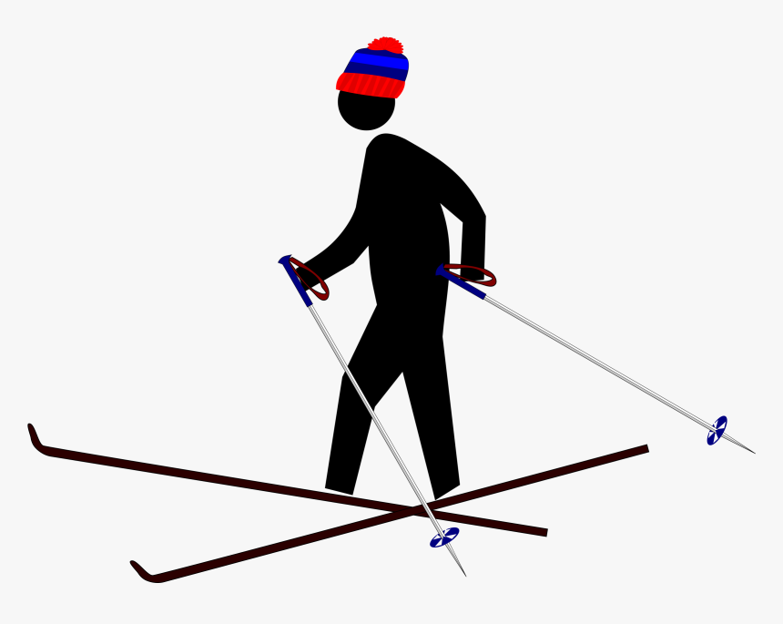 Pedestrian Skier Icons Png - Skiing, Transparent Png