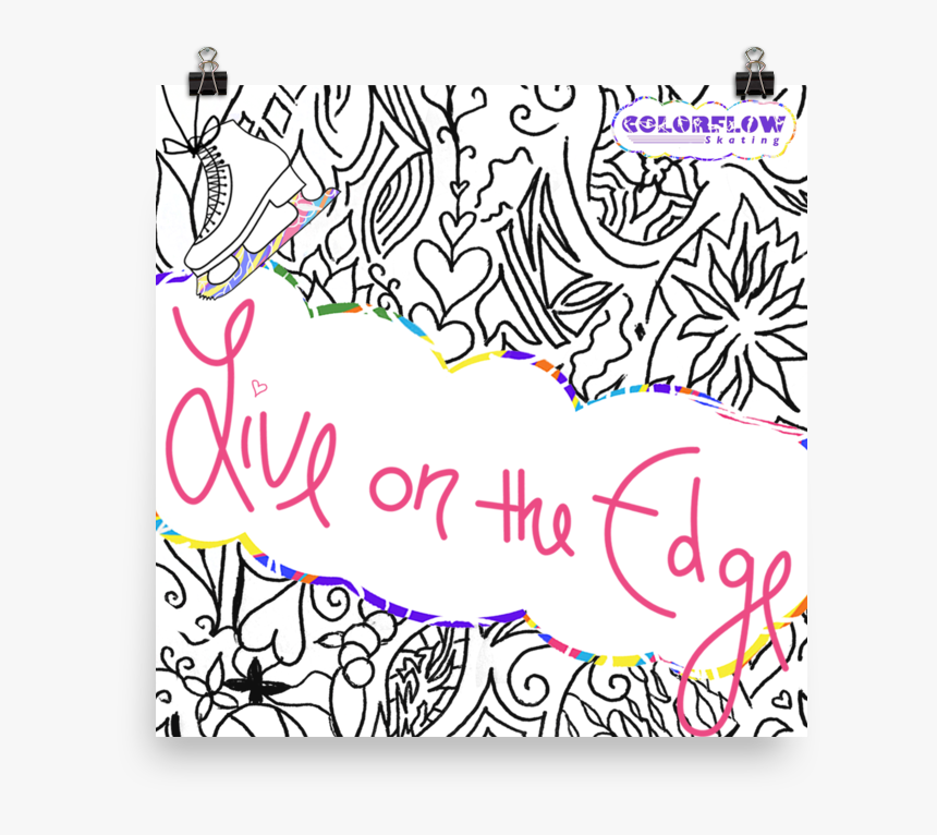 Live On The Edge Poster - Illustration, HD Png Download